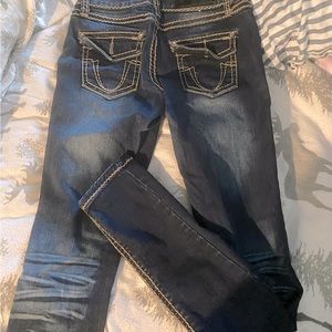 Size 1 skinny dark blue jeans